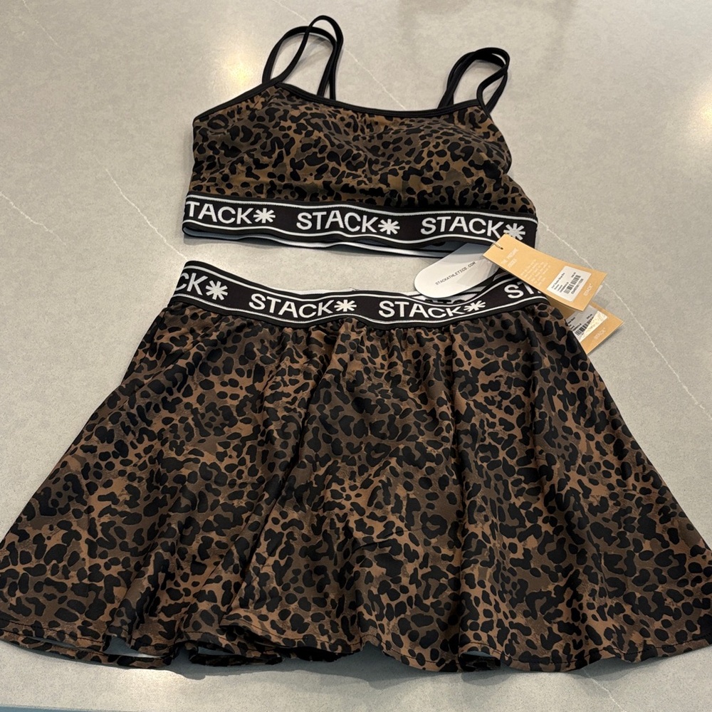 Stack size small Leopard Print Two-Piece Set